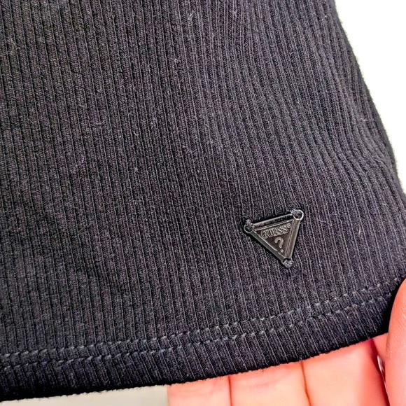 Guess Black Ribbed Top - Picture 4 of 4